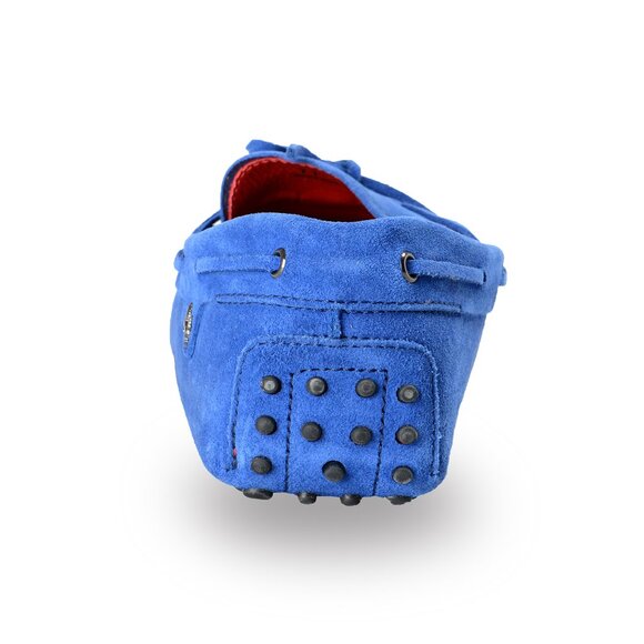 Tod\'s For Scuderia Ferrari Men\'s Blue Suede Leather Car Shoes Loafers Shoes main image 6